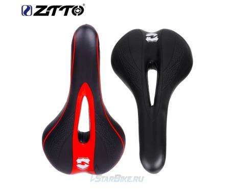 Седло ZTTO Sport 142x275mm black-red cr-mo