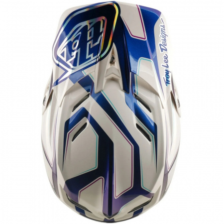 Велошлем Troy Lee Designs D4 COMPOSITE HELMET; FLARED WHITE / INDIGO MD