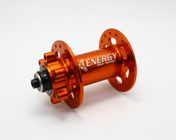 Втулка передняя Energy FH603, 32H, 100х9QR/15mm, оранжевая