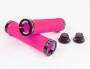 Грипсы Energy Ride, 130 мм, розовые с чёрными кольцами
