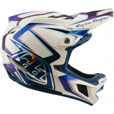 Велошлем Troy Lee Designs D4 COMPOSITE HELMET; FLARED WHITE / INDIGO MD