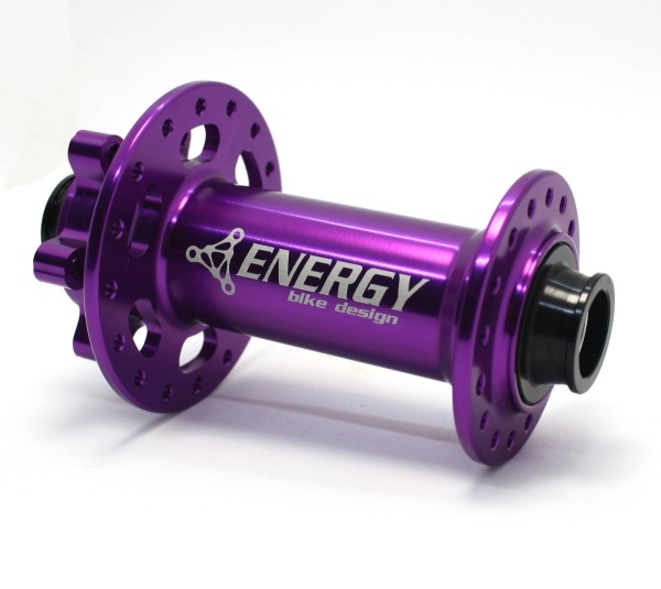 Втулка передняя Energy FH618 Boost, 32H, 110х15mm, фиолетовая