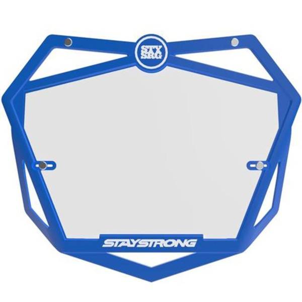 Номерная табличка BMX Strong Primo 3D Pro Race Number Plate, Blue