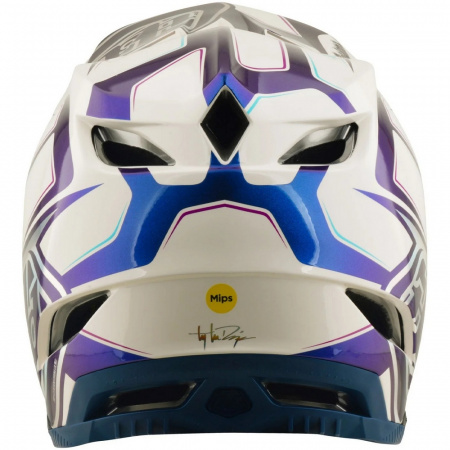 Велошлем Troy Lee Designs D4 COMPOSITE HELMET; FLARED WHITE / INDIGO MD