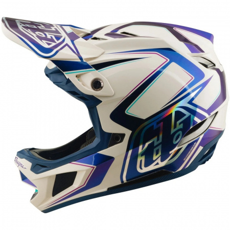 Велошлем Troy Lee Designs D4 COMPOSITE HELMET; FLARED WHITE / INDIGO MD