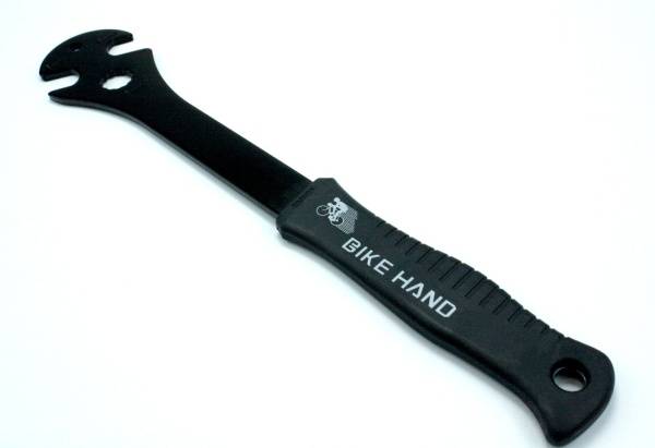 Ключ педальный Bikehand 15мм, ручка удлиннённая обрезиненная 338мм