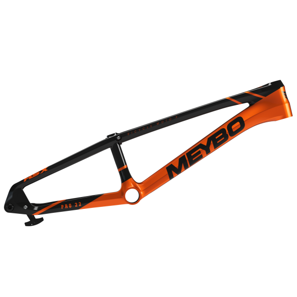 Рама BMX Race карбоновая Meybo HSX Carbon 2025 Bmx Race Frame Pro 22,5 Black/Orange