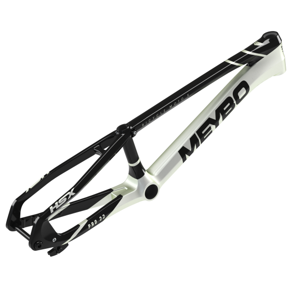 Рама BMX Race карбоновая Meybo HSX Carbon 2025 Bmx Race Frame Pro 22,5 Black/Pearl White