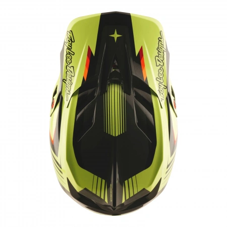 Велошлем Troy Lee Designs D4 POLYACRYLITE HELMET; QUALIFER BLACK / YELLOW LG
