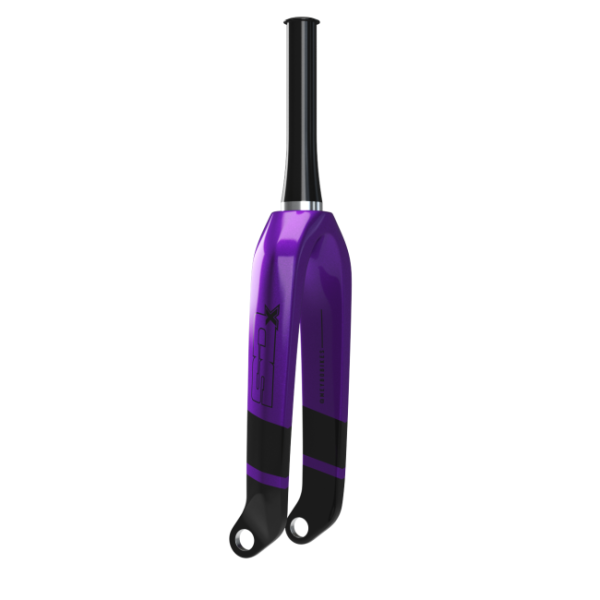 Вилка BMX SD 20" Pro Tapered 1.5 Carbon Fork V2 CNC steerer with 20Mm Dropout Black/Purple