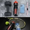 Фляга спортивная RockBros 750мл, черная с красной крышкой